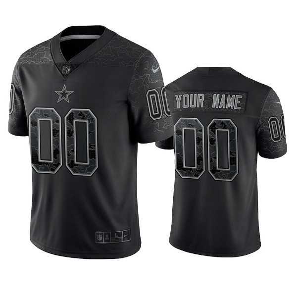 Men's Dallas Cowboys Active Player Custom Black Reflective Limited Stitched Football Jersey,We sell and wholesale Men's Dallas Cowboys Active Player Custom Black Reflective Limited Stitched Football Jersey on line form chian!